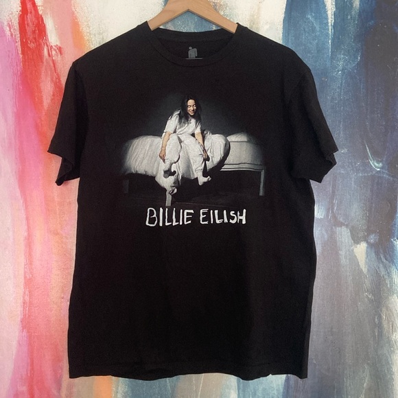 Billie Eilish Other - 🔥EC🔥BILLIE EILISH 100% Cotton Crewneck T-shirt.